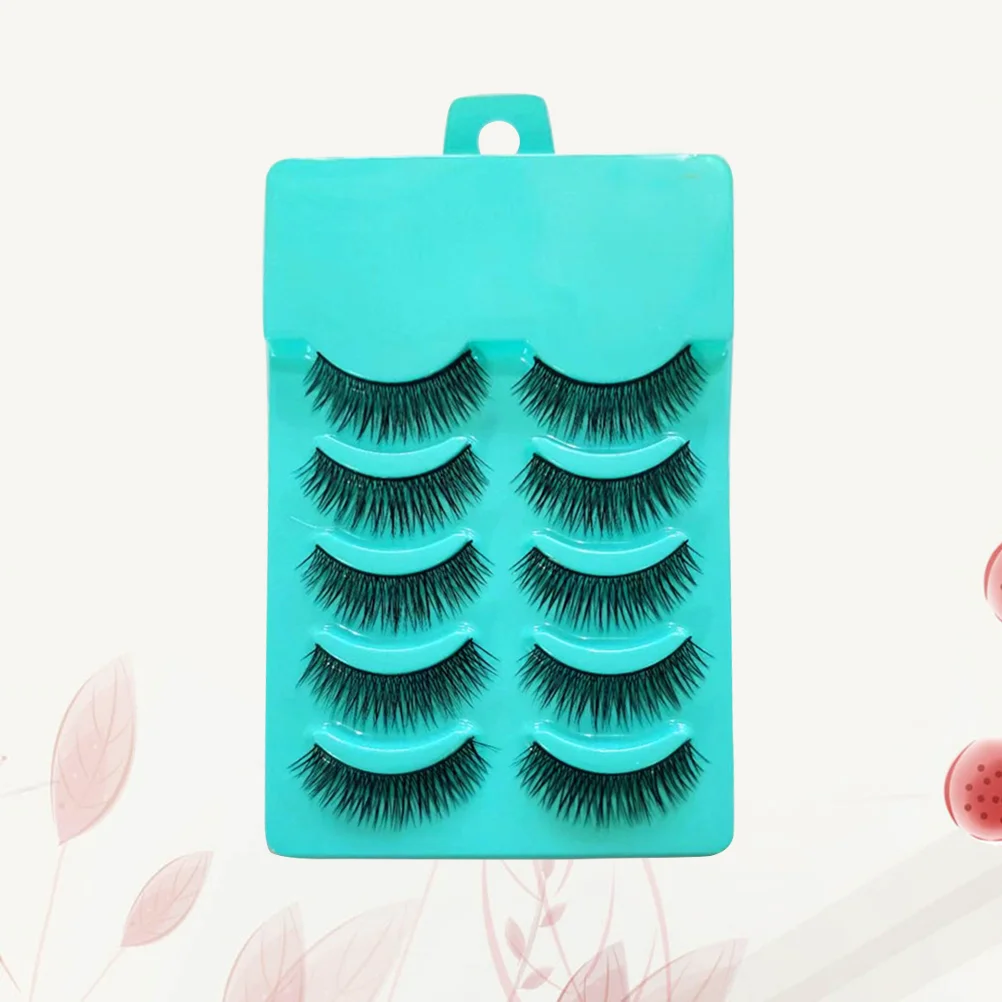 

Eyelashes Lashes Fake Gluehalf Looking Natural Pack Reusable Artificialno Stick Short Wispy Faux Fluffy Eyelash Makeup Color