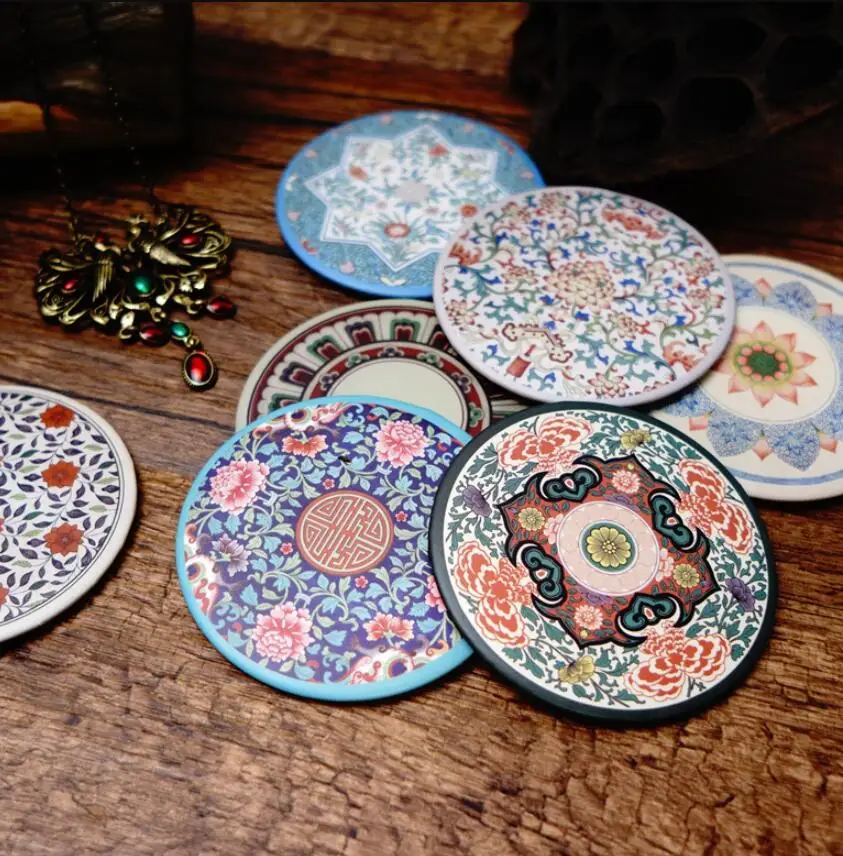 

GU436 Round Makeup Mirror Cosmetic Mini Vintage Hand Mirror Small Pocket Mirrors Retro Makeup Mirror Beauty Vanity Mirror