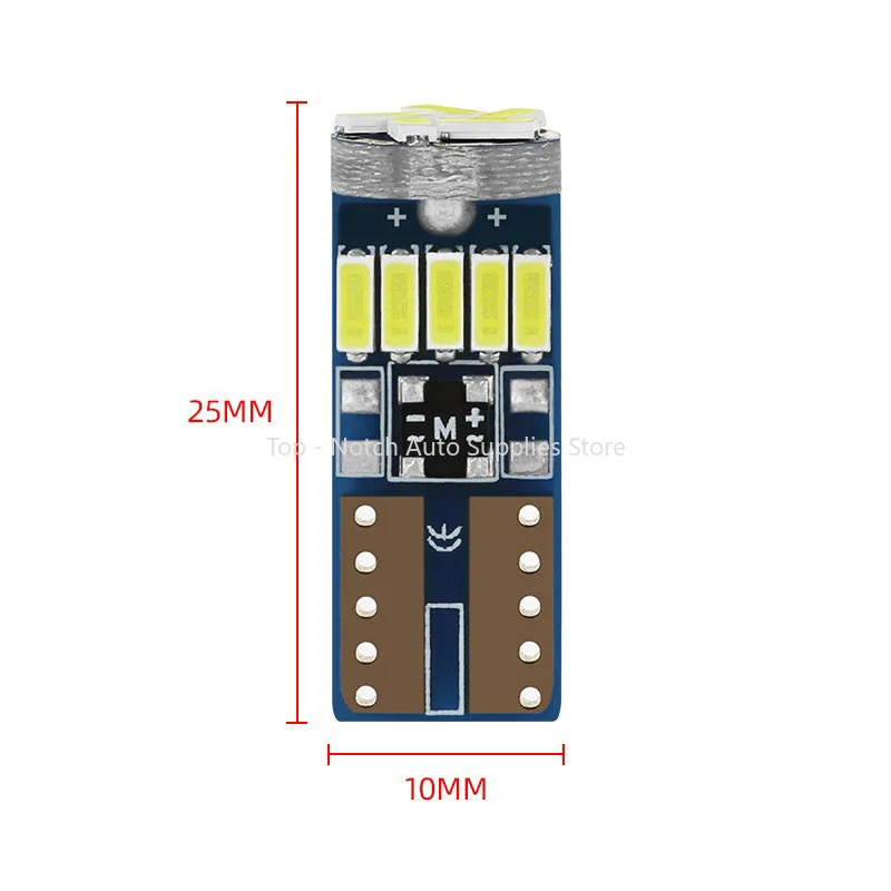 Автомобильные светодиодные фонари индикатор ширины декодирования Infinite T10 4014 15smd
