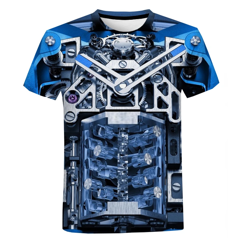 2022 Summer Car New 3D Printing T-Shirts Men's Women's Fashion Short Sleeves Casual Shirts Harajuku Hip Hop Oversized Tops - купить
