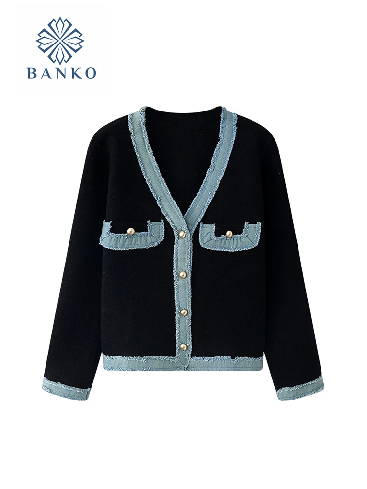 

Женский кашемировый свитер с V-образным вырезом, повседневный трикотажный пуловер в офисном стиле, Осень-зима 2000