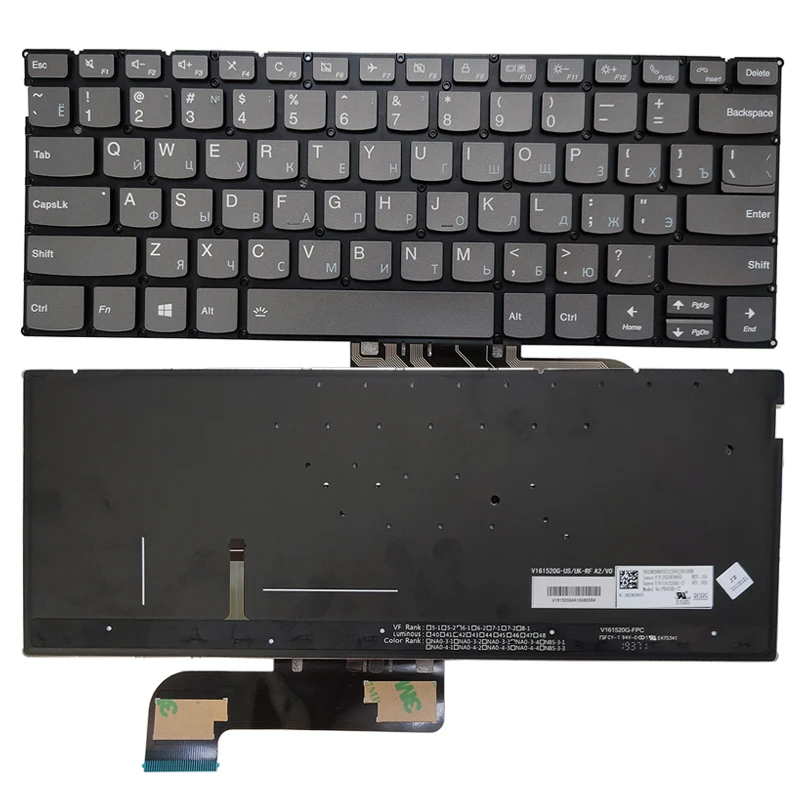S730-13 Клавиатура для LENOVO S730-13IWL Yoga S730 IdeaPad 730S Русская клавиатура ноутбука