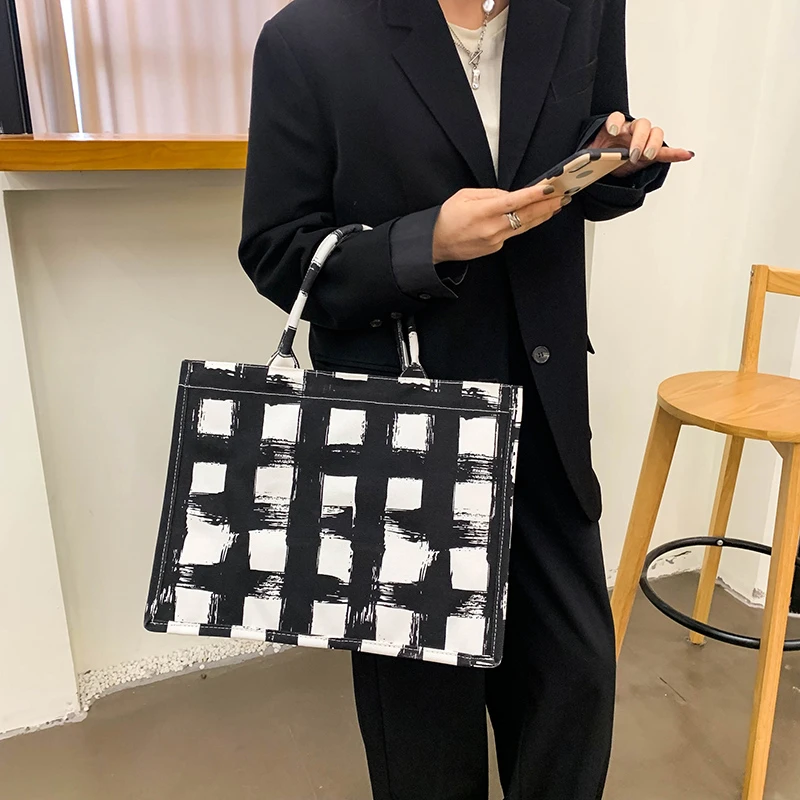 

Fshion Brand Diamond Check Handbag For Women 2023 Classic Desigend Square Large Capacity Crossbady Shoulder Bags For Ladies