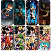 anime dragon ball phone case for huawei p50 p40 p30 p20 10 9 8 lite e pro plus black etui coque painting hoesjes comic fas