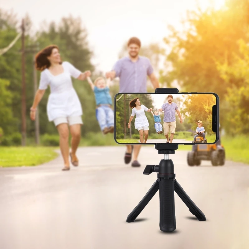 

Black Cell Phone Holder 1 Pcs Non-slip Selfie Sticks Tripod Lightweight Mobile Live Broadcast Tripod Office Accessories Portable