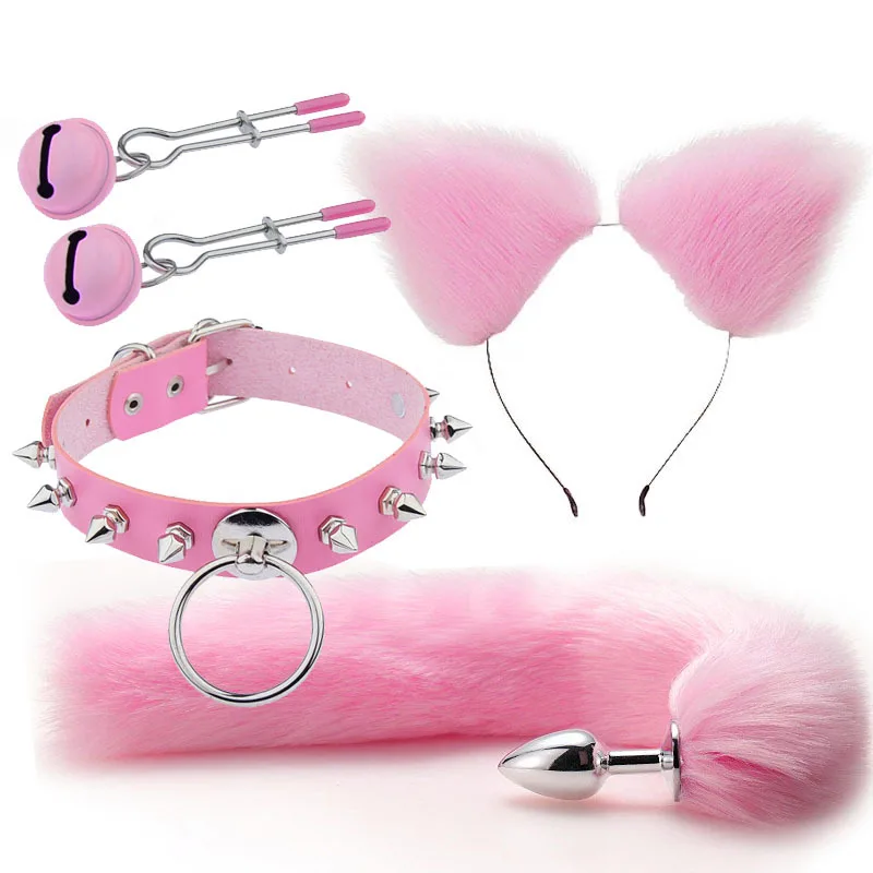 

Fox Tail Butt Plug Role Play Flirting Fetish Erotic Lolita Cosplay Anime Hair Cat Ears Tail Furry Belt In Ass Sex Toy For Women