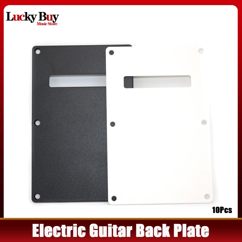 

10Pcs Pickguard PVC Cover Backplate Back Plate 1Ply for Modern Style Electric Guitar Black & White