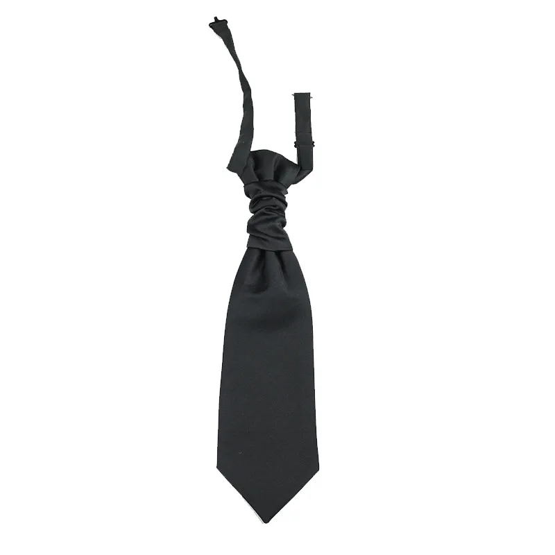 High Quality Tuxedo Vest Lazy Tie Cravat 10*35cm Mans Suit Hong Kong Knot Neckwear Gentleman Neckties Party Accessories