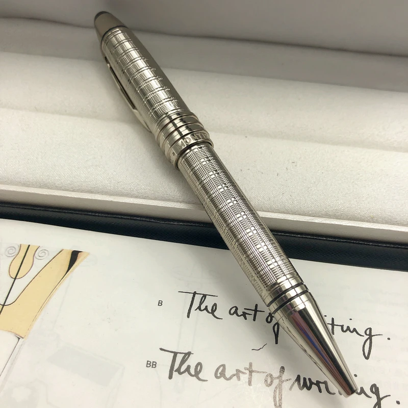 Большой Джон Кеннеди Роскошная темно-синяя металлическая шариковая ручка MB с