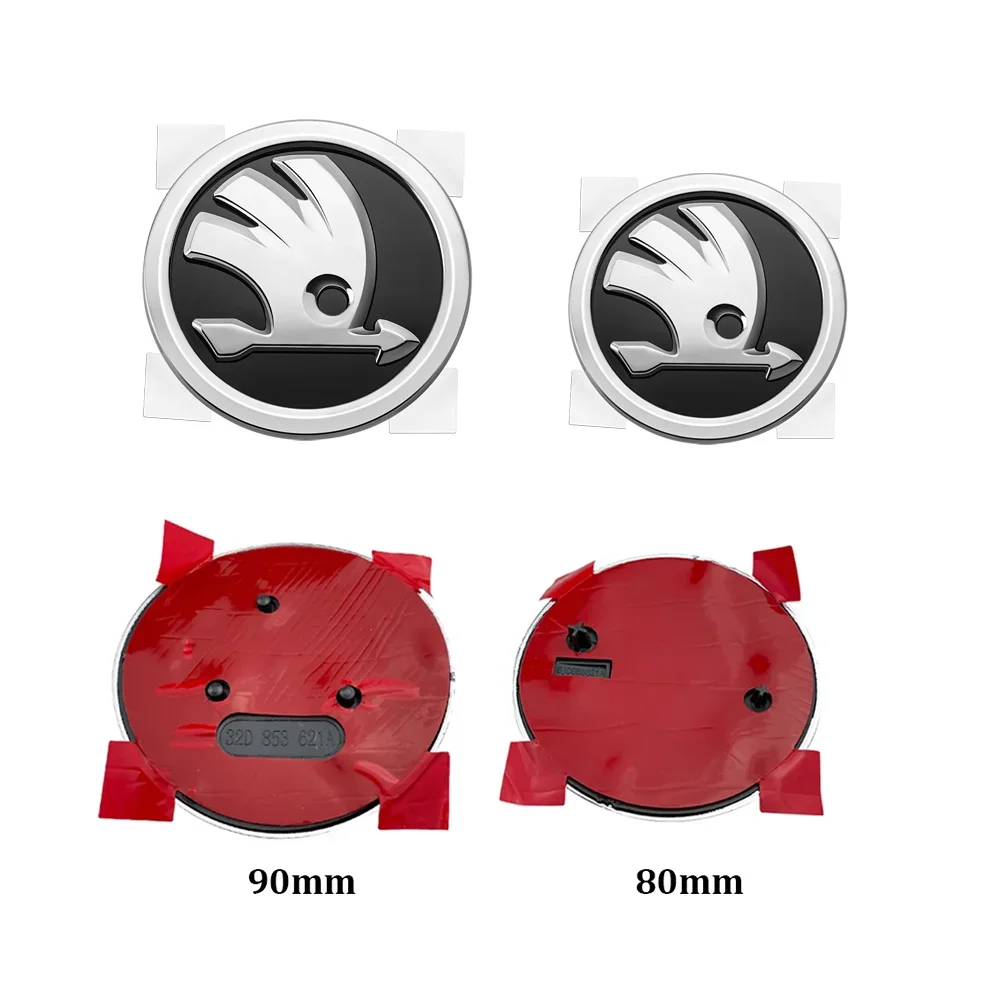 

Эмблема 80 мм 90 мм, наклейка на переднюю и заднюю дверь багажника для Skoda Octavia 2 3 Fabia MK2 MK3 Superb Rapid Kodiaq Karoq Kamiq