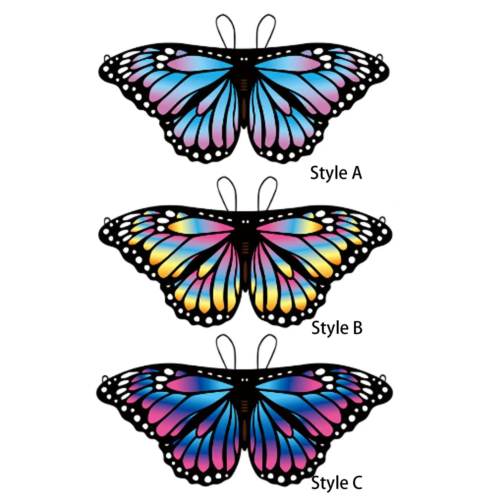 Детская накидка-бабочка с крыльями-бабочками для девочек