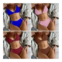 swimsuit 2022 new sexy bikinis womens swimsuit solid color multi color high waist bikini suits swimwear women