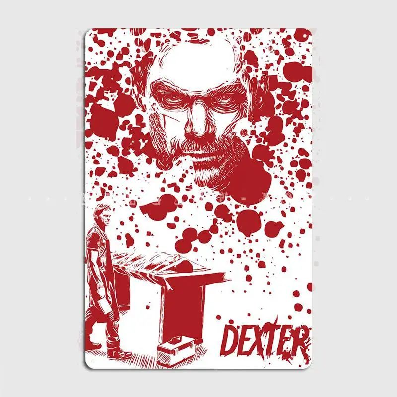 

Металлический знак Dexter, настенная пещера, дизайн клуба, бара, Настенный декор, оловянные плакаты