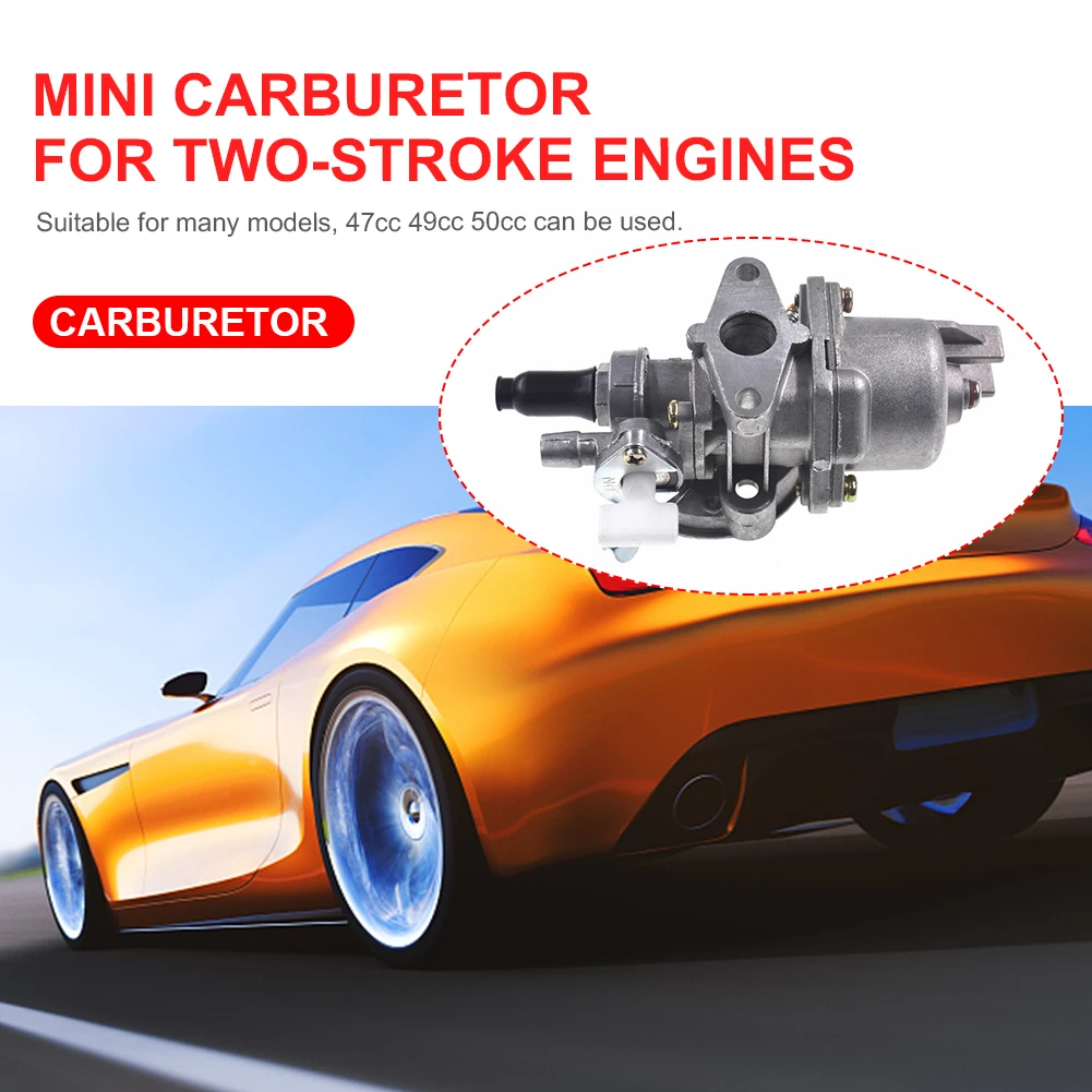 Мини-карбюратор из алюминиевого сплава карбюратор для мотоцикла 47CC 49CC 50CC