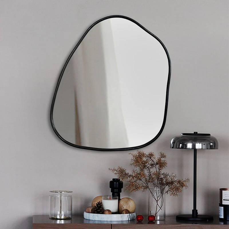 

Bathroom Makeup Decorative Mirror Wall Large Hairdresser Shower Shaving Mirror Aesthetic Deco Chambre Room Decoration YX50DM