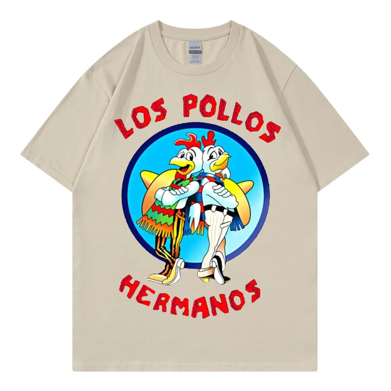 

Men's Fashion T-Shirts 2023 Summer LOS POLLOS Hermanos T-shirt Men Chicken Brothers Streetwear Tshirt Hipster Hot Sale Tops Tees