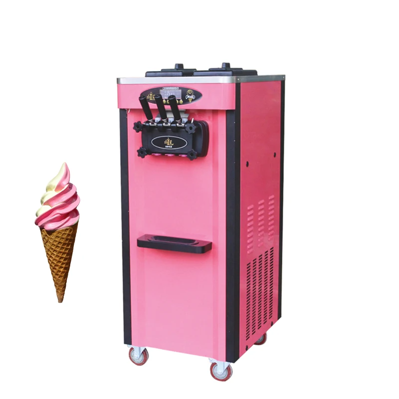 

Soft Ice Cream Machine, Commercial Fully Automatic Frozen Yogurt Machine, Stainless Steel Vertical Popsicle Machine