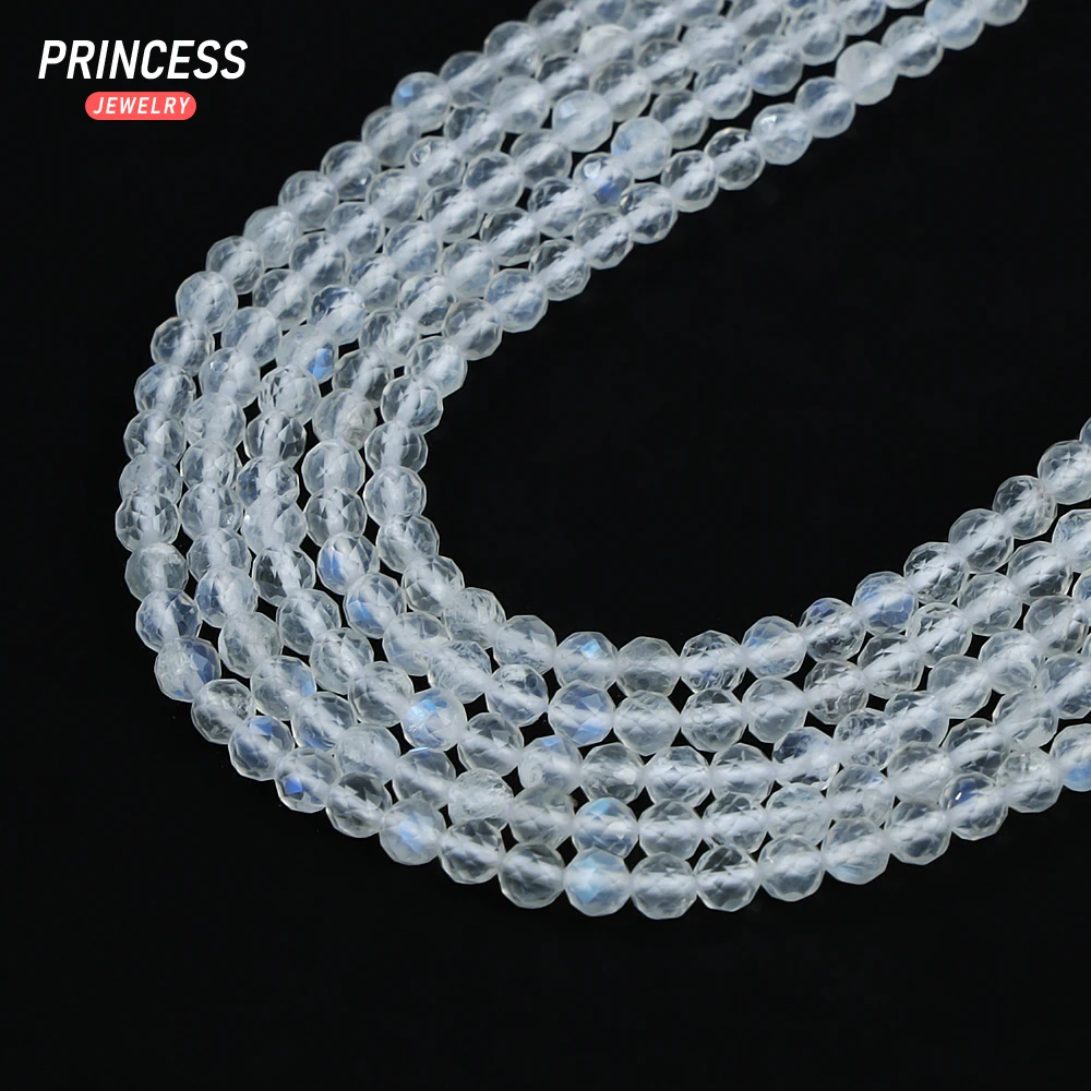 Граненое бисер из лунного камня NoEnName_Null 2 3 4 мм