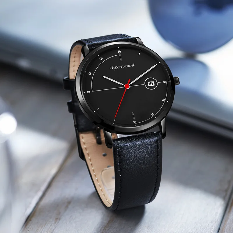

Men's Watch Student Fashion Belt Calendar Watch Quartz Watch