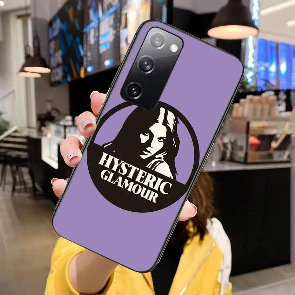 

Japan Fashion Brand Hysteric Glamour Girl Tags Mirror For Samsung Galaxy S30 s21 fe s20 s7 s5 s8 Plus s9 s10 s10e s21 Ultra Note