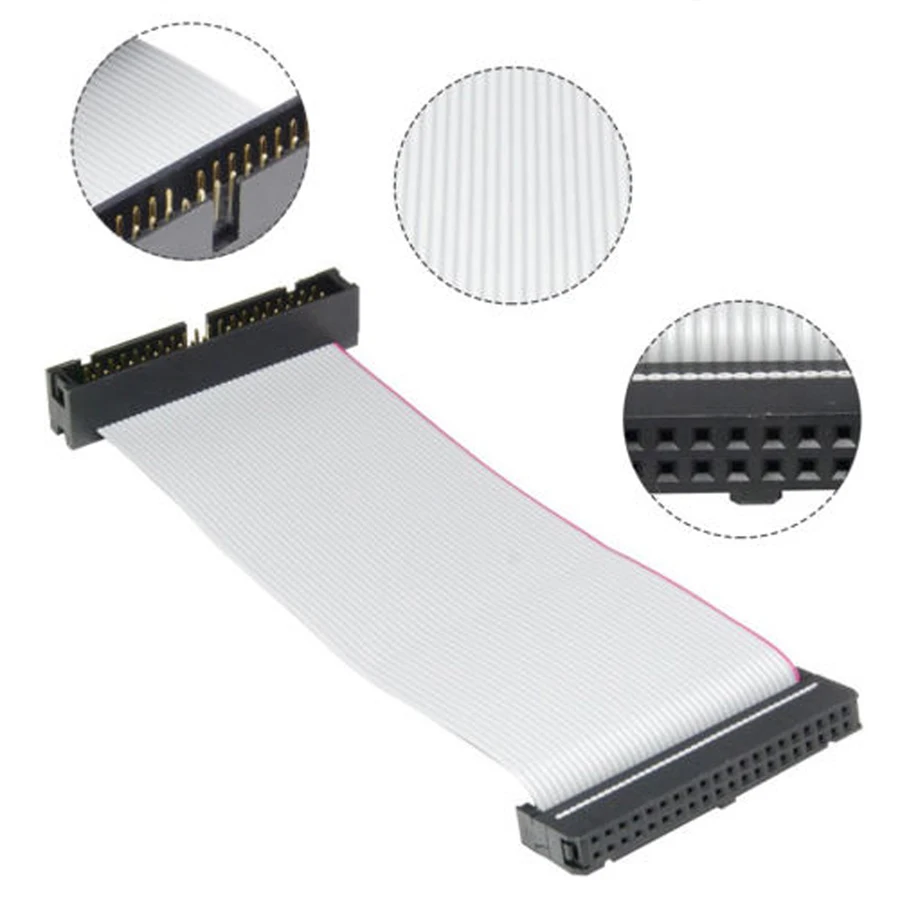 40-контактный штекер-гнездо IDE жесткий диск PATA HDD Удлинительный кабель плоский