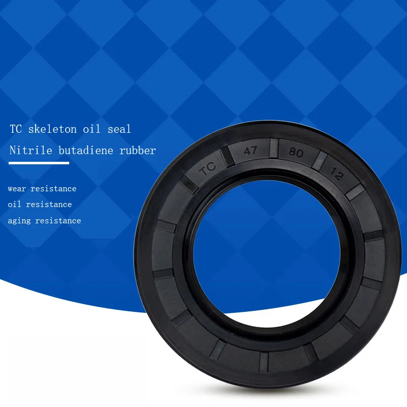 

ID: 27mm Black NBR TC/FB/TG4 Skeleton Oil Seal Rings OD: 35mm - 47mm Height: 6mm - 10mm NBR Double Lip Seal for Rotation Shaft