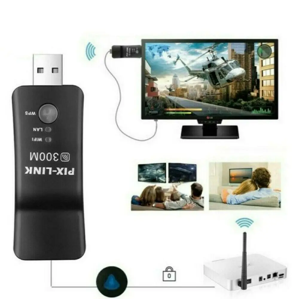 USB-ретранслятор для сети 300 м беспроводной усилитель сигнала адаптер LAN Wi-Fi-ключ