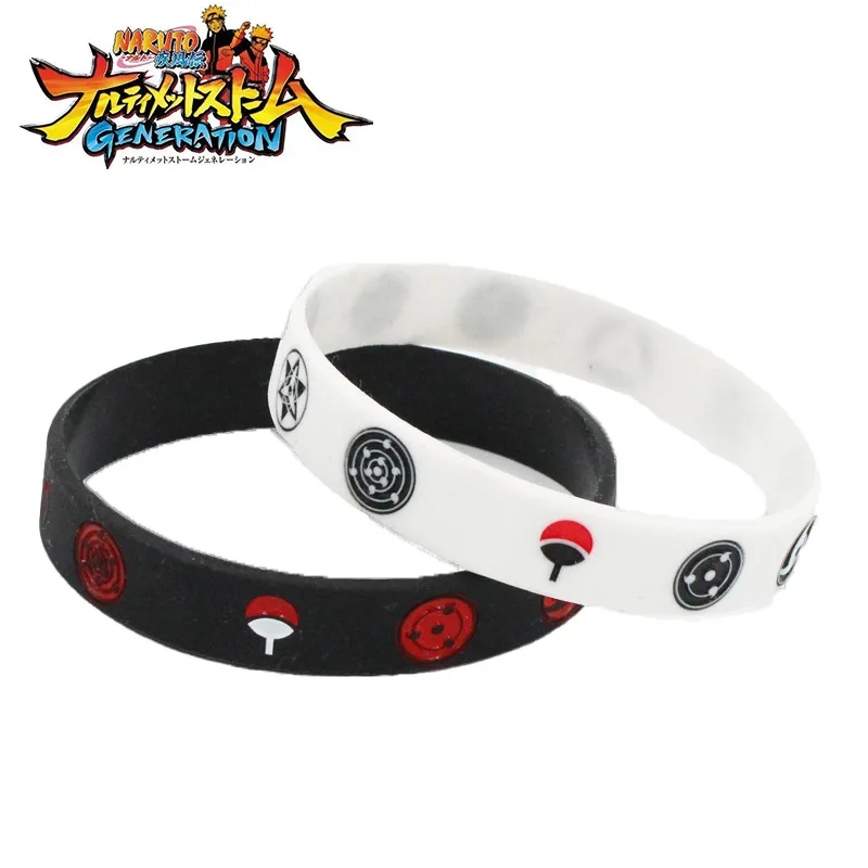 Силиконовый браслет для косплея из аниме Наруто мультяшный Итачи учихи Какаси и