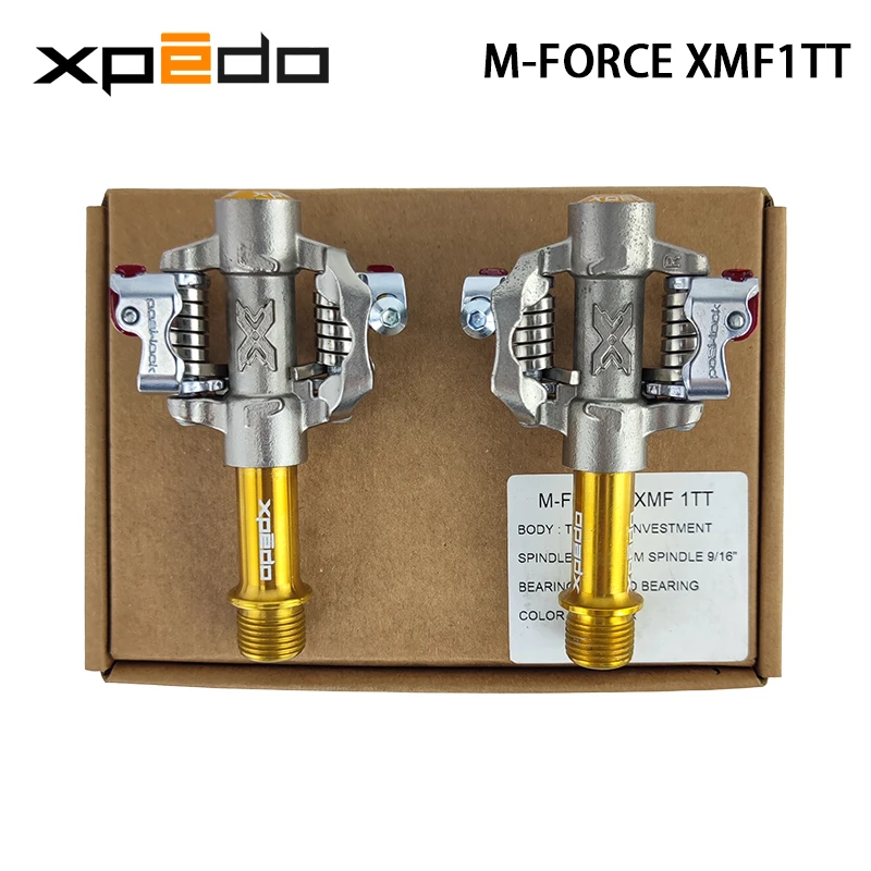 

Xpedo оригинальная фотовспышка XMF1TT, Титановый корпус, шпиндель, герметичный подшипник, велосипедная педаль с XPT Cleat, запчасти для дорожного велосипеда