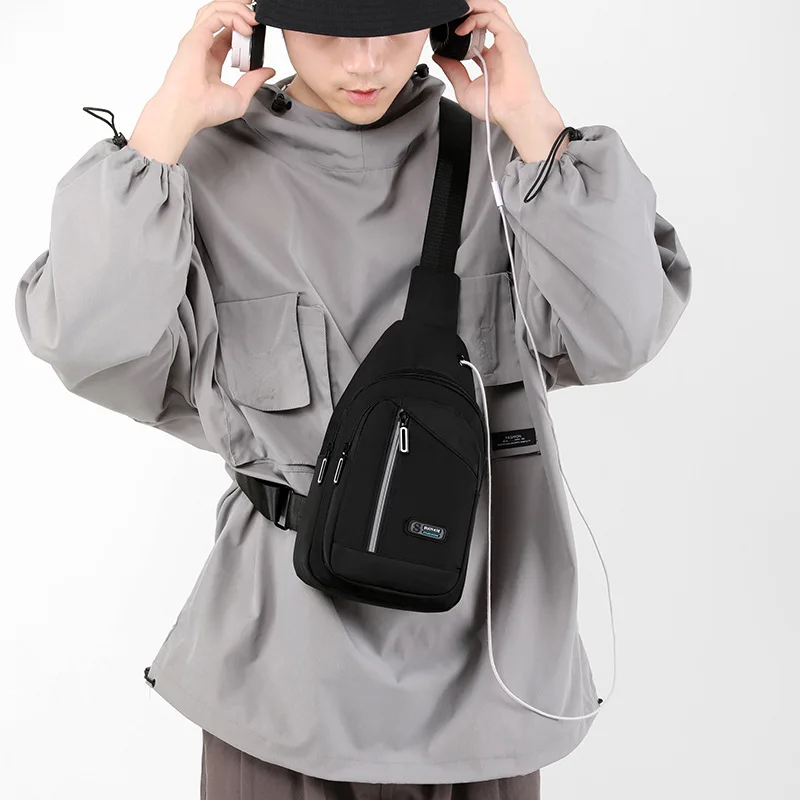 New Chest Bag for Men Small Shoulder Bag Male Messenger Bag Boy Anti Theft Travel Bagpack Boy Mini Crossbody Bags Phone Bag