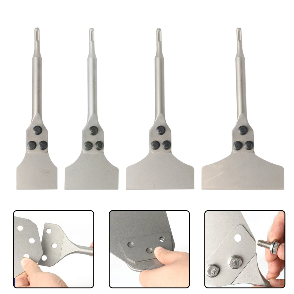 1PC SDS Plus Curved Floor Scraper Electric Hammer Scaling Ch