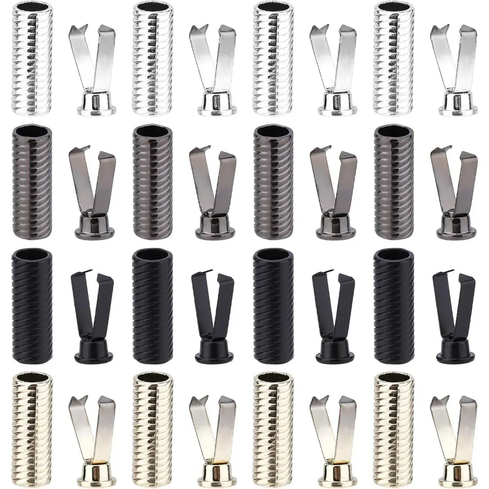 32 комплекта наконечников для шнурков 4 цвета сменные шнурки из сплава концы