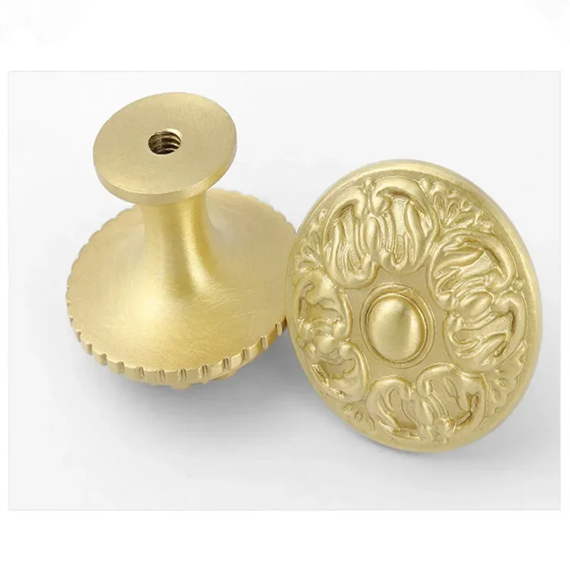 Современные простые однотонные латунные ручки для ящиков роскошные благородные