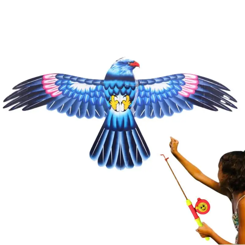 

Kites For Adults Easy To Fly Kite Realistic Eagle Kite Big Beach Kites With Rod For Kids And Adults Outdoor Game Activities