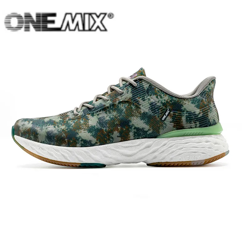 ONEMIX Men Running Shoes Breatahble Outdoor Camouflage Sneakers Athletic Mountaineering Trainers Sports Shoe Women Walking Shoes