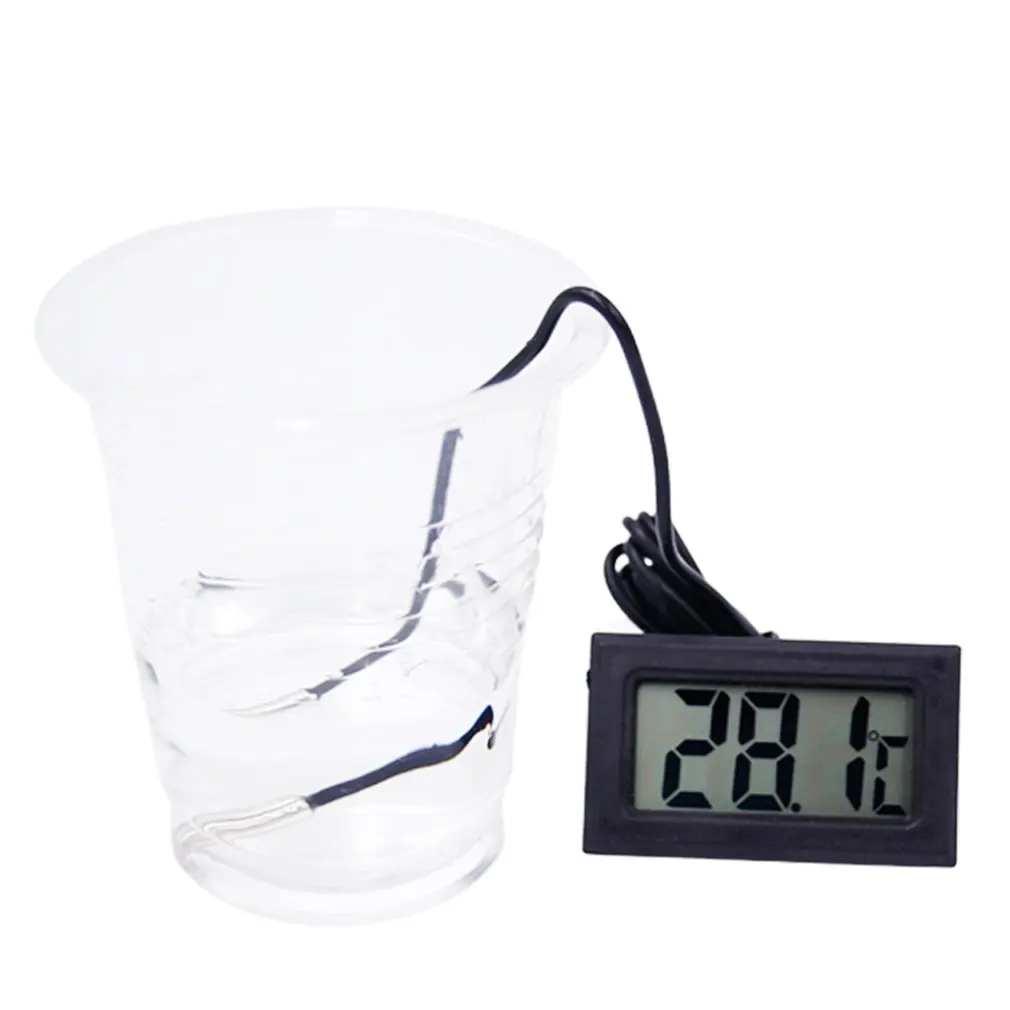 

Электронный термометр для аквариума, цифровой ЖК-дисплей, термостат для холодильника, датчик температуры воды с водонепроницаемым щупом