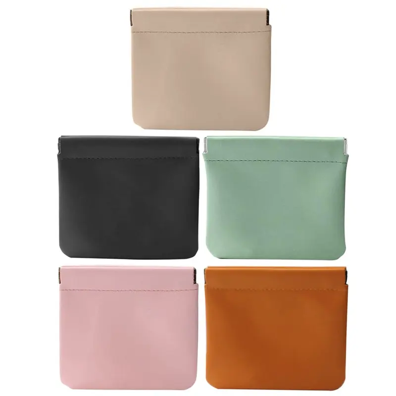 

Clearance! 5Pcs Lambskin Pocket Cosmetic Bag, Waterproof Portable Small Makeup Bag Zipper Self-closing Small Makeup Pouch for W