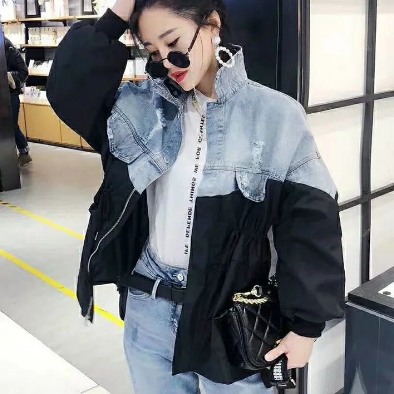 

Женская куртка в ковбойском стиле, свободная повседневная куртка, осень 2022