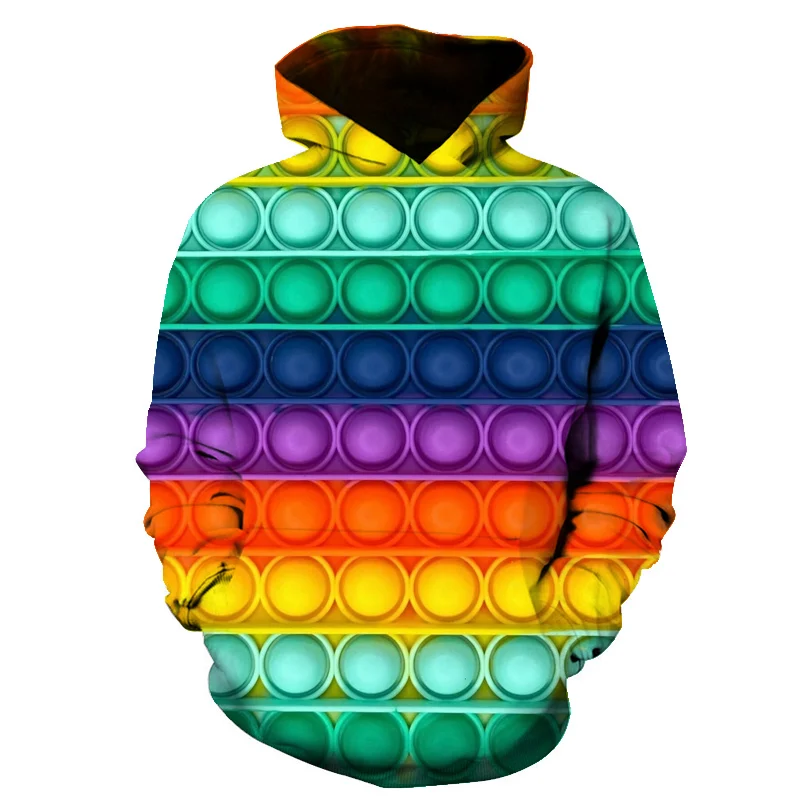 

Hot Cute Rainbow 3D Hoodie Top Fashion Color 3D Print For Boys Girl Kids Spring and Autumn Clothing Dynamic Child Cartoon Tops