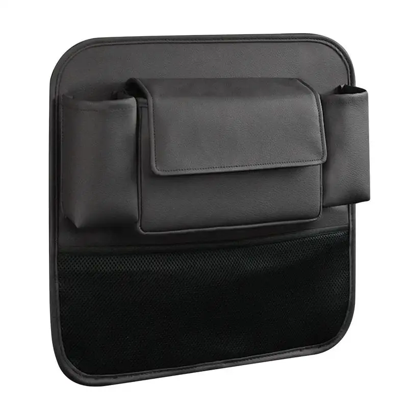 

Car Seat Back Storage Bag Vehicle Seat Middle Hanger Leather Storage Organizer Auto Handbag Between Seat Tissue Box Tray Holder