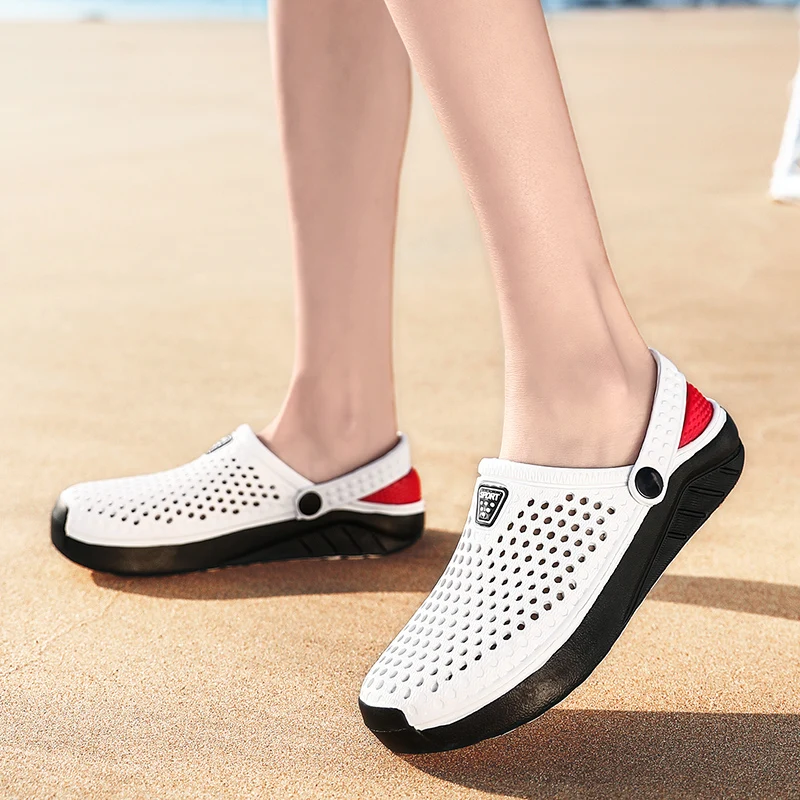 Unisex Fashion Beach Clogs Thick Sole Slipper Waterproof Anti-Slip Sandals Flip Flops for Women Men