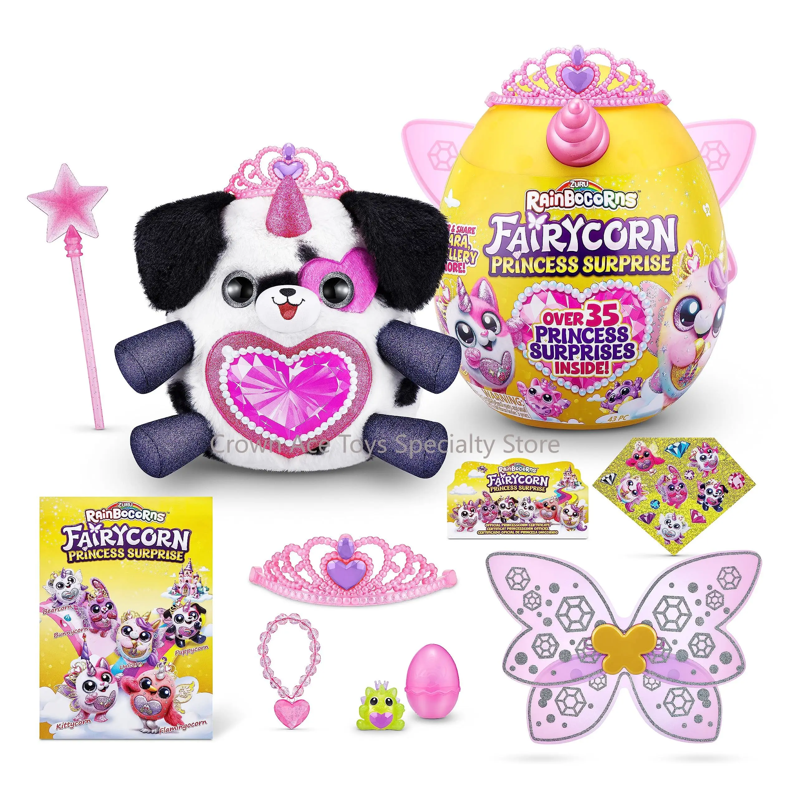 В наличии Bizak Rainbocorns Fairycorn Princesses Яйчные крылья тиара волшебная палочка стройные