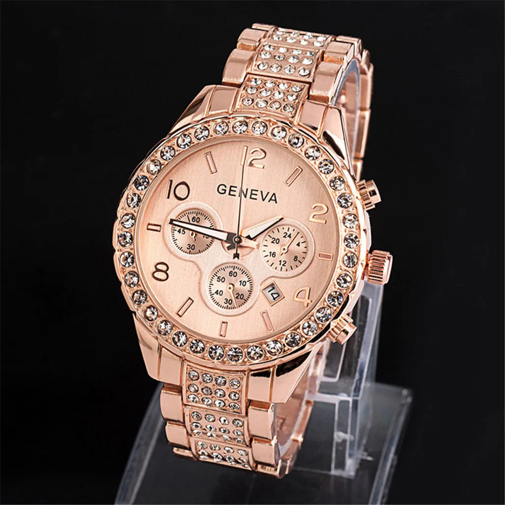 

Women Fashion Luxury Crystal Quartz Watch Exquisite Fashion Wrist Watches For Men Saat Erkek Kol Saati Relógio Reloj Hombre