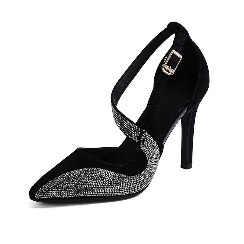 

Женские туфли-лодочки с острым носком, на высоком каблуке 9 см