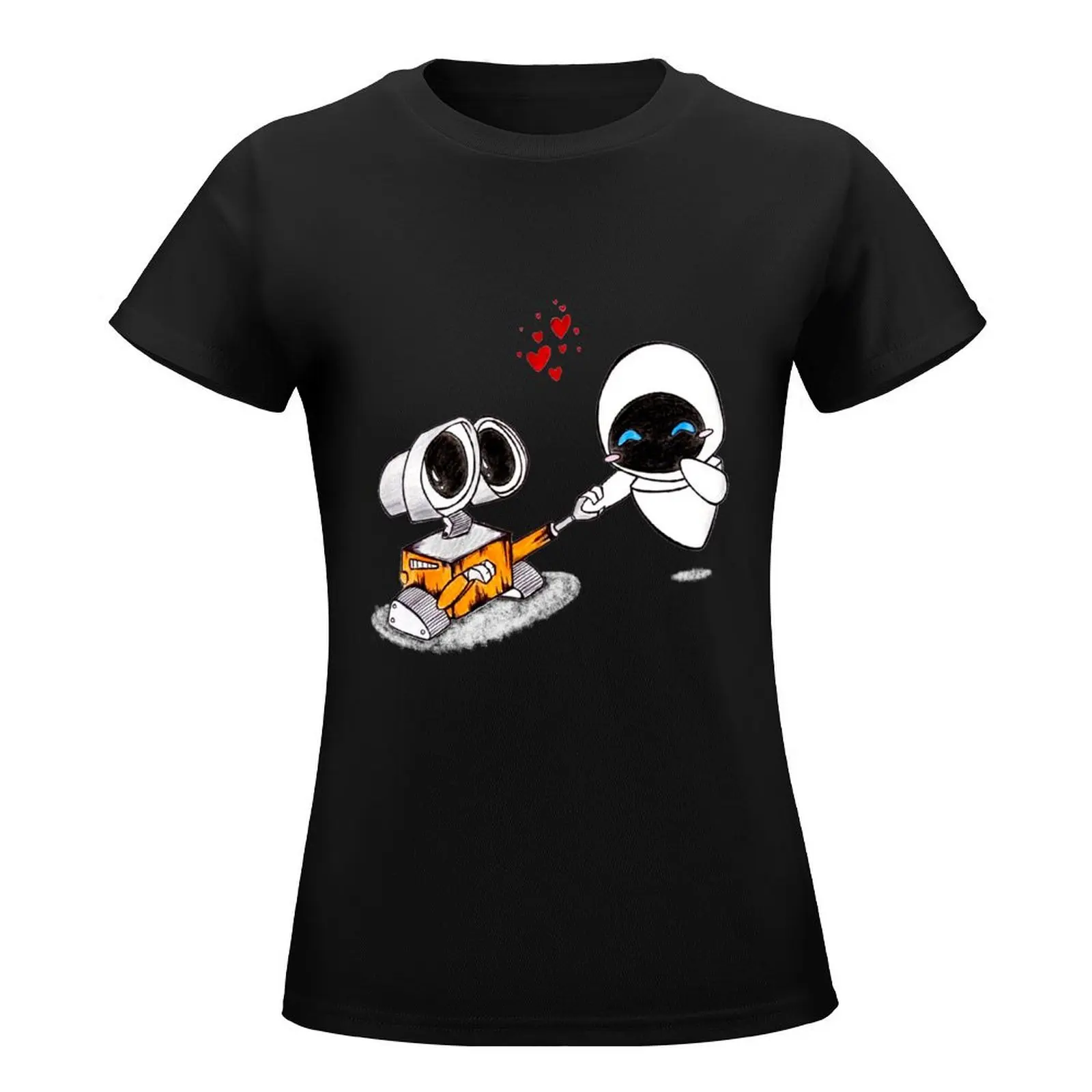 Женская футболка с рисунком стены и Евы