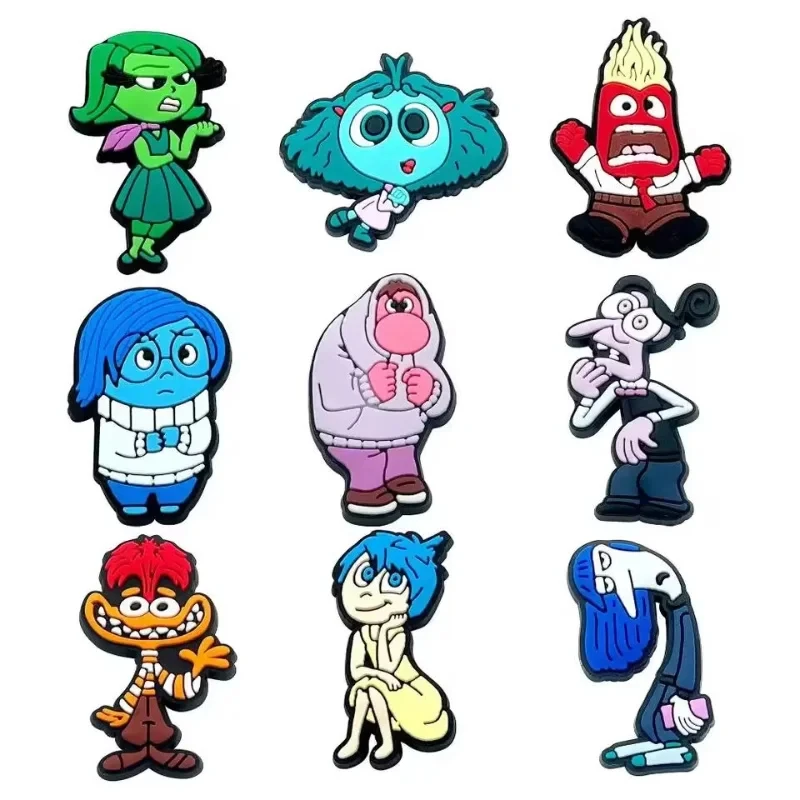 Miniso Disney Inside Out Series Набор подвесок для обуви с героями мультфильмов Аниме Joy Sadness Anger