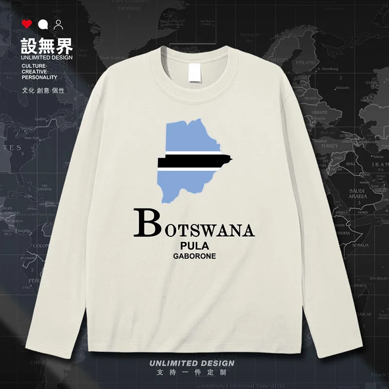 Botswana Batswana BWA Map mens t shirt meeting streetwear white casual sporting tracksuit sports printed men's summer clothes