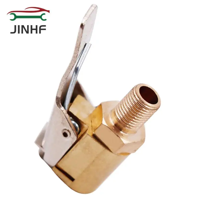 

Hot Sale 1PC Car Auto Brass 8mm Connector Adapter Car Accessories Tyre Wheel Tire Air Chuck Inflator Pump Valve Clip Clamp