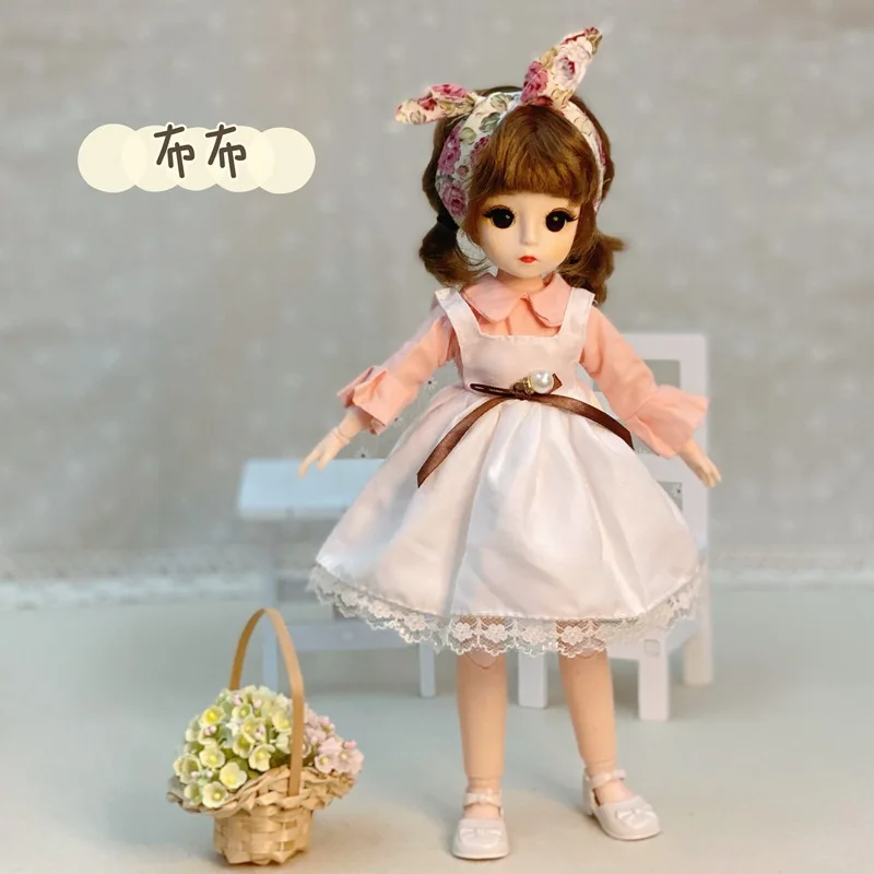 Новинка 30 см BJD 1/6 кукла с одеждой очками длинный парик Макияж модная повседневная
