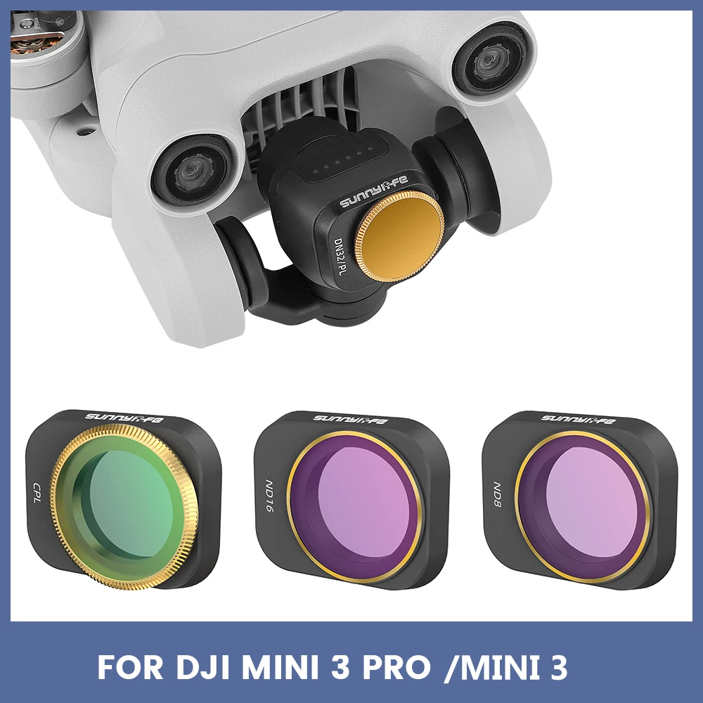 

Filter For DJI Mini 3 Pro/Mini 3 Drone Camera Lens Filters Kit MCUV CPL ND NDPL 4/8/16/32 Optical Glass Lens Drone Accessories